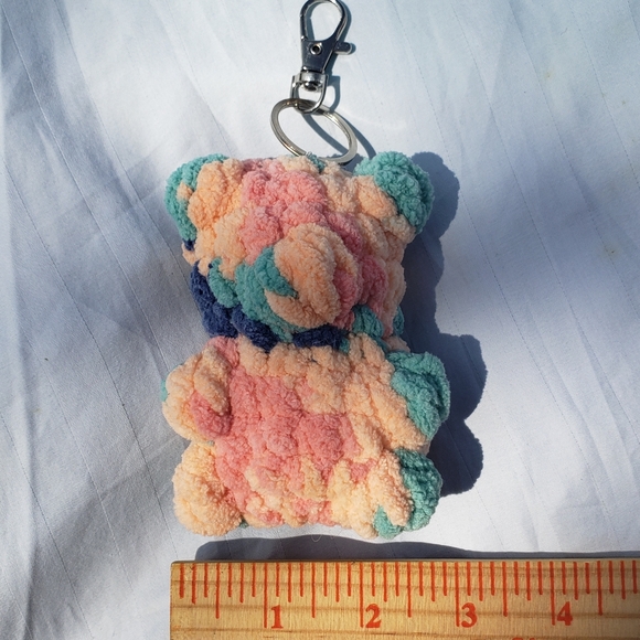 Gummy Bear Teddy Bear Key Ring Backpack Accessory - Picture 8 of 14